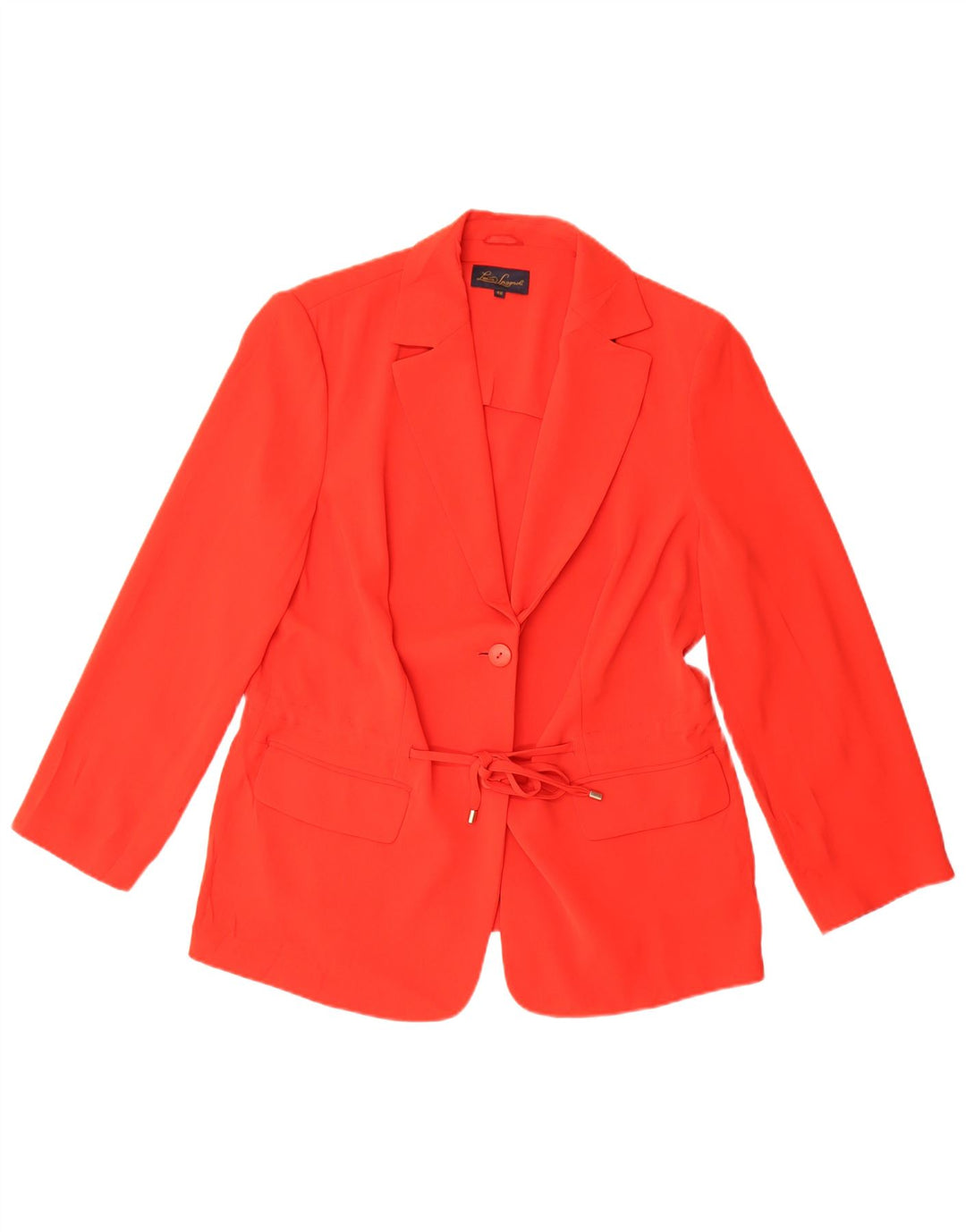 Luisa Spagnoli Damen 1-Knopf-Blazerjacke IT 48 XL Rot Polyester