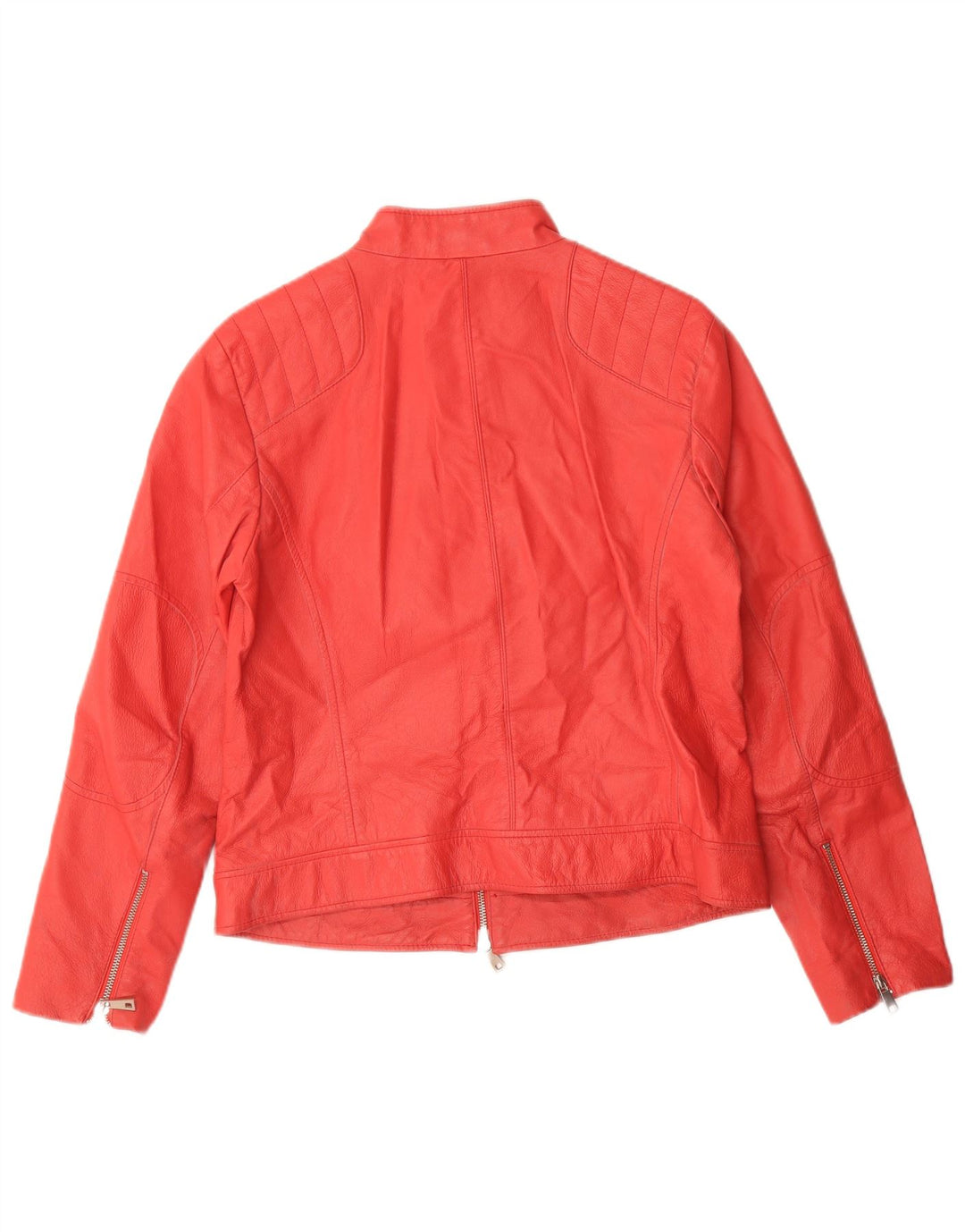 Linea Emme Damen Lederjacke UK 16 Large Rot