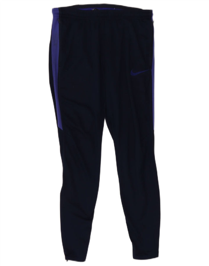Nike Herren Dri Fit Trainingshose Mittelgroßes marineblaues Farbblock-Polyester