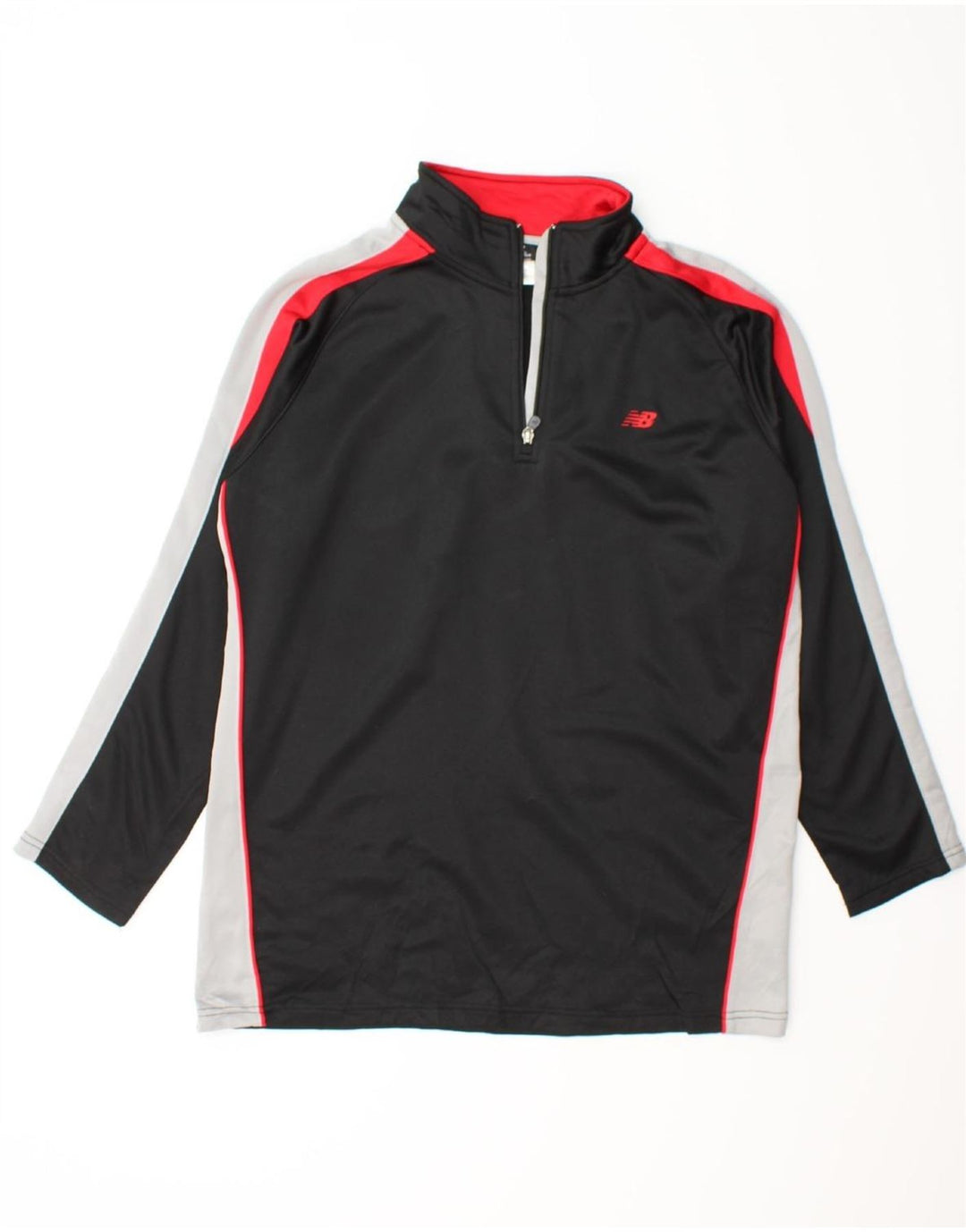 NEW BALANCE Boys Pullover Tracksuit Top 15-16 Years XL Black Colourblock Vintage New Balance and Second-Hand New Balance from Messina Hembry 
