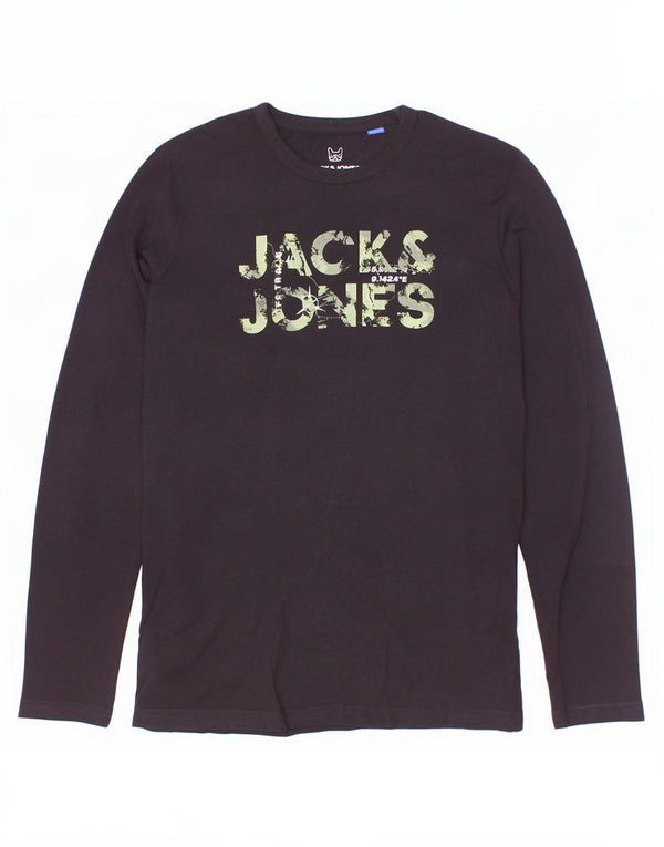 Jack & Jones Jungen Graphic Top Langarm 13–14 Jahre Schwarz