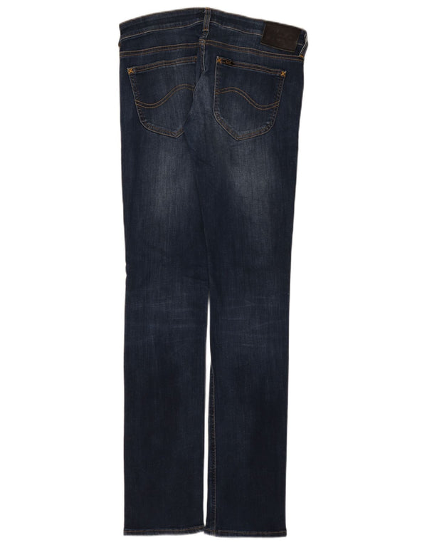 Lee Damen Lynn Narrow Slim Jeans W31 L33 Marineblaue Baumwolle