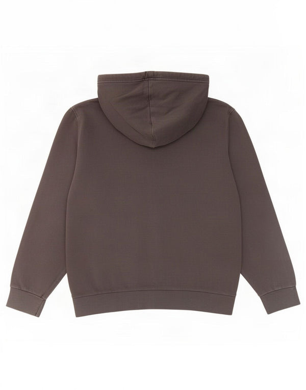 Ellesse Damen Kapuzenpullover UK 14 Mittelgraue Baumwolle