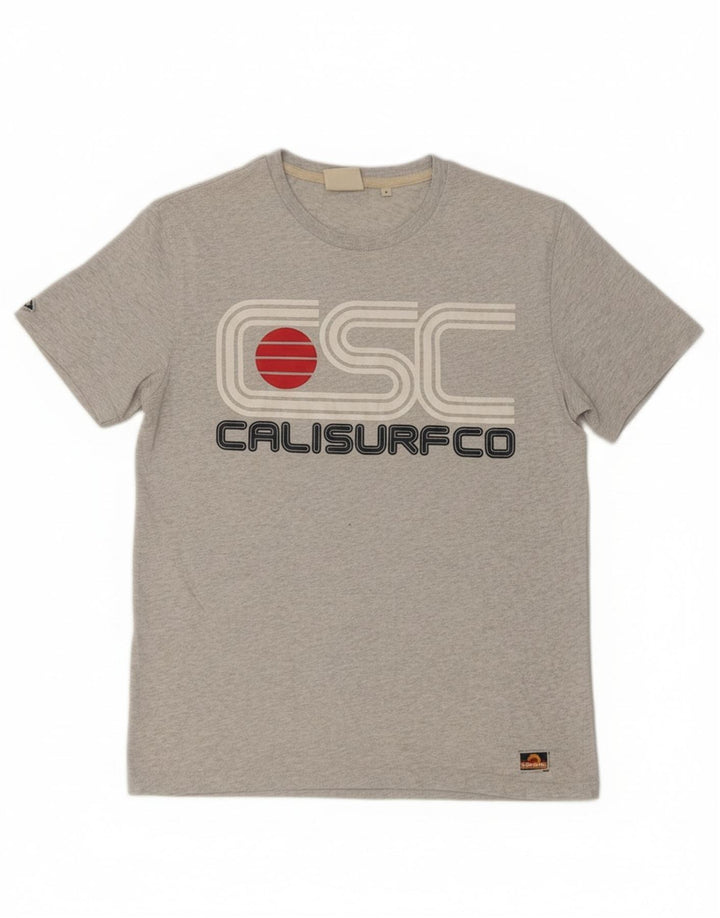 Superdry Herren-T-Shirt mit Grafik, Größe L, Grau, Baumwolle