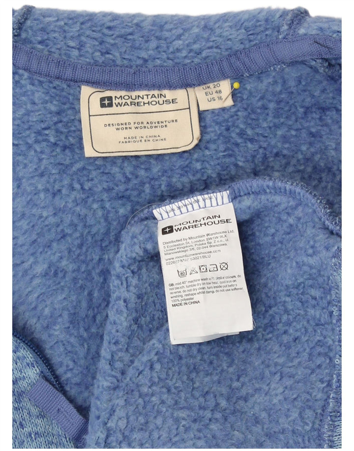 Mountain Warehouse Damen-Trainingsanzugoberteil, UK-Größe 20 2XL, Blau gefleckt