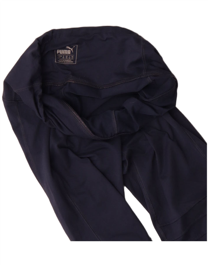 PUMA Damen Leggings UK 14 Large Marineblau