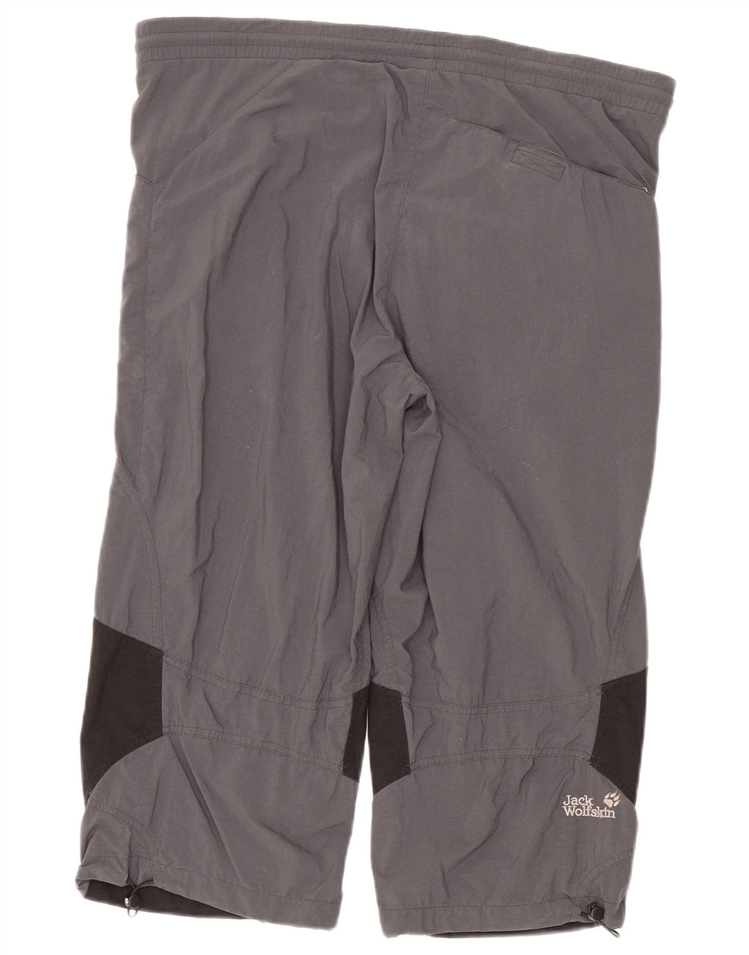 Jack Wolfskin Capri-Trainingshose für Damen, UK 14, Mittelgrau, Farbblock