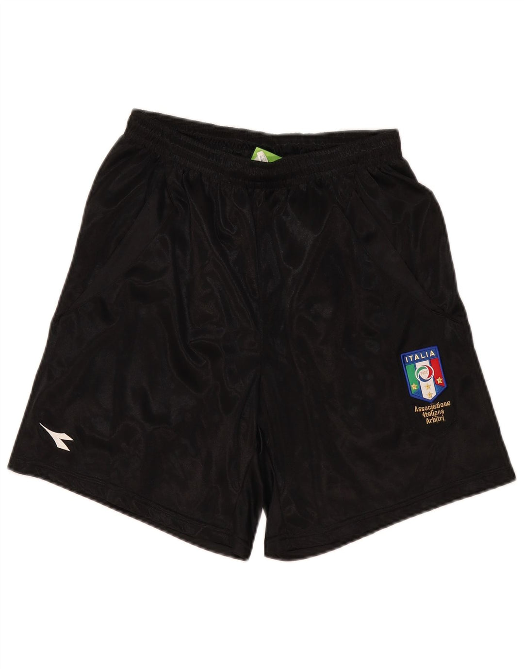 Diadora Herren Italia Sport Shorts Mittelschwarzes Polyester