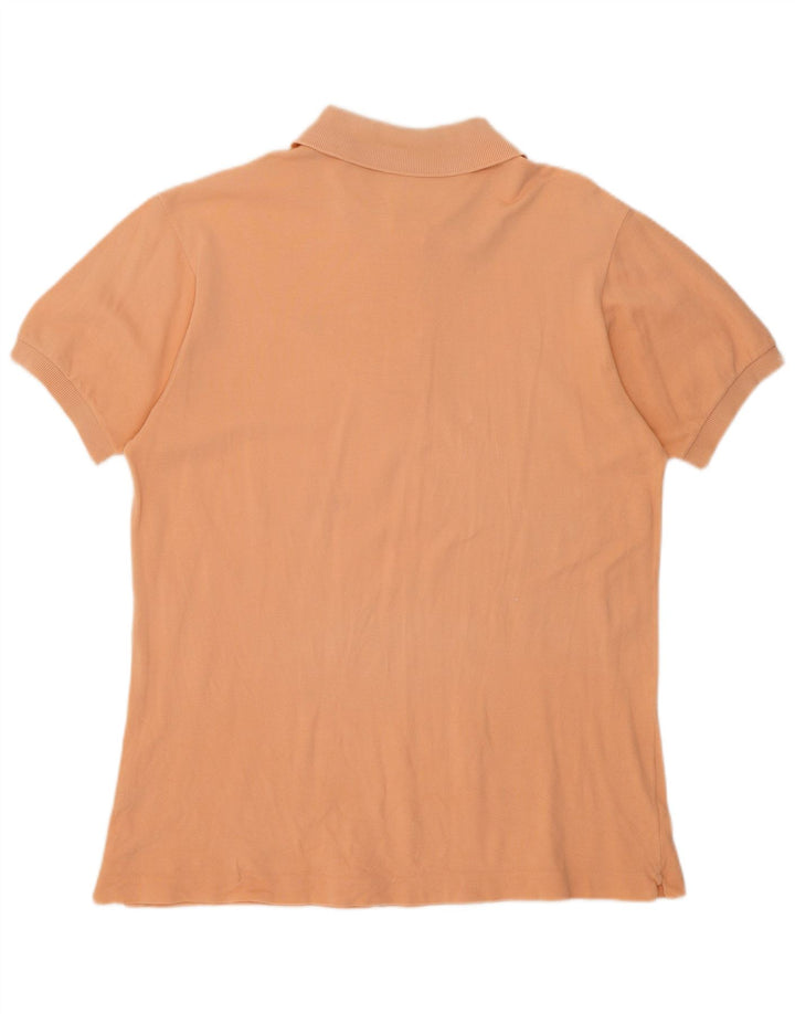 LACOSTE Herren-Poloshirt, Größe 5, große orangefarbene Baumwolle