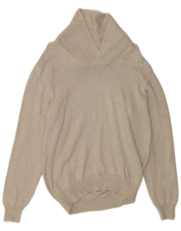 MARKS & SPENCER Herren-Pullover mit Schalkragen, Gr. 41/43, Größe L, Grau