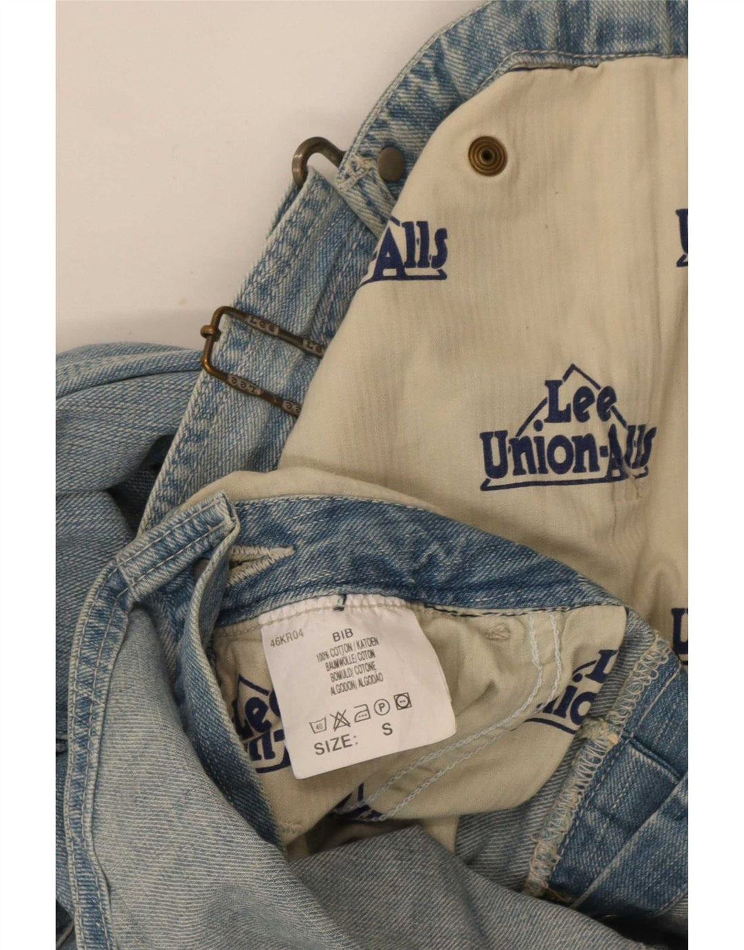 Lee Herren-Latzhose, Jeans, Größe S, W32, L30, Blau, Baumwolle