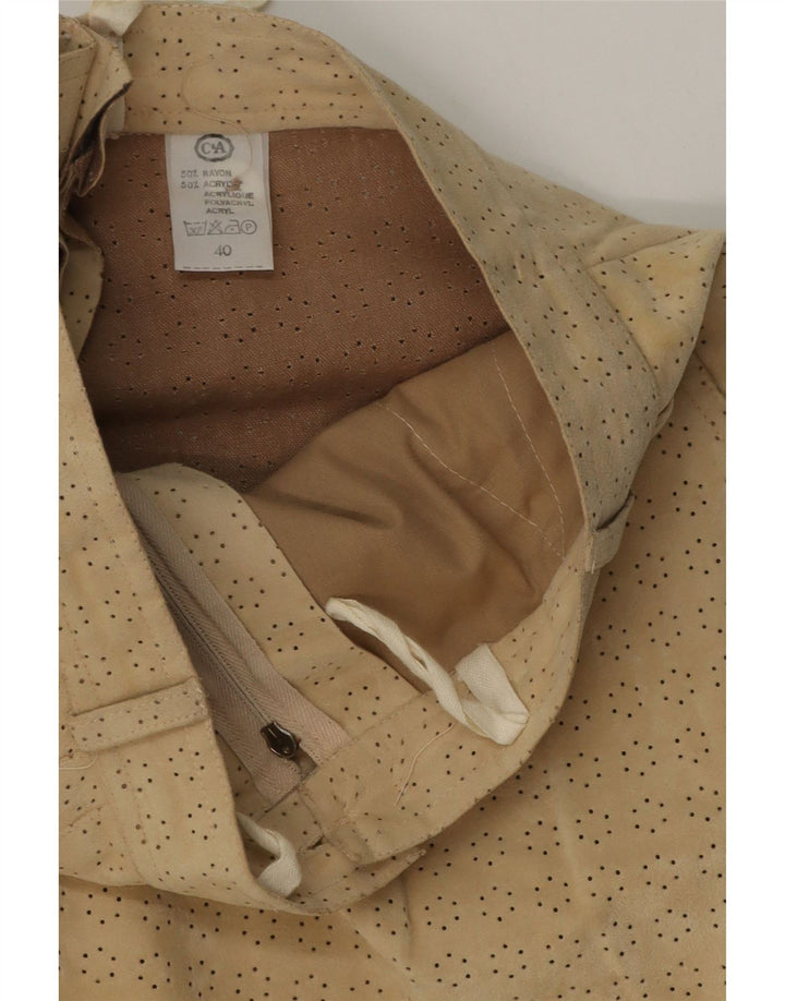C & A Gerade Chino-Hose für Damen, EU 40, M, W26, L30, Beige, Viskose