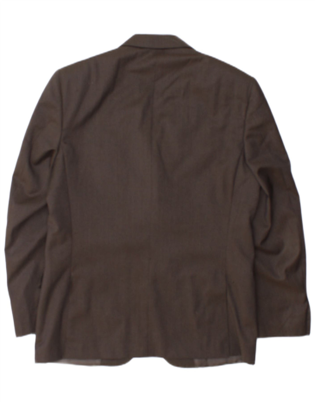 Canali Herren-Blazer mit 3 Knöpfen, IT 46, kleine braune Wolle