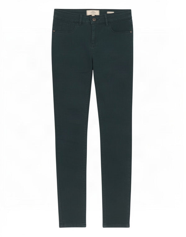 Fat Face Damen Jegging-Jeans UK 8 Small W27 L29 Grüne Baumwolle