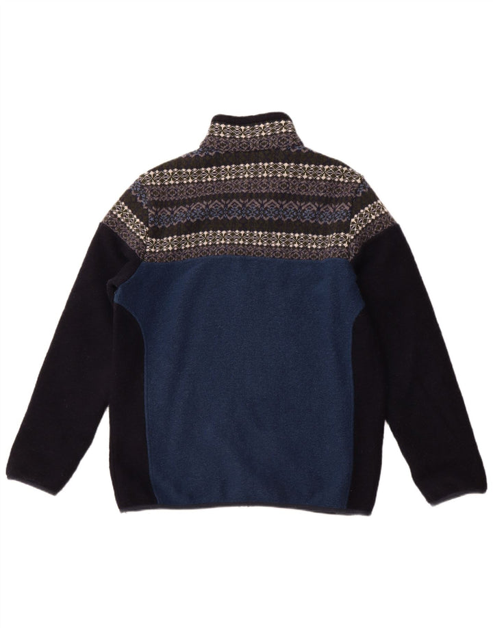 CMP Herren-Fleecejacke, EU 54, 2XL, blaues Colourblock-Polyester