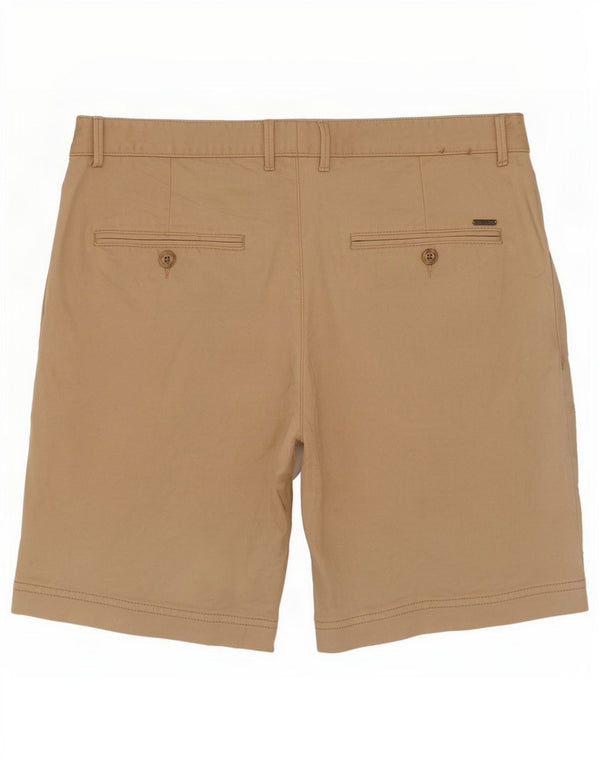 Hugo Boss Herren Chinoshorts IT 46 Small W30 Beige Baumwolle
