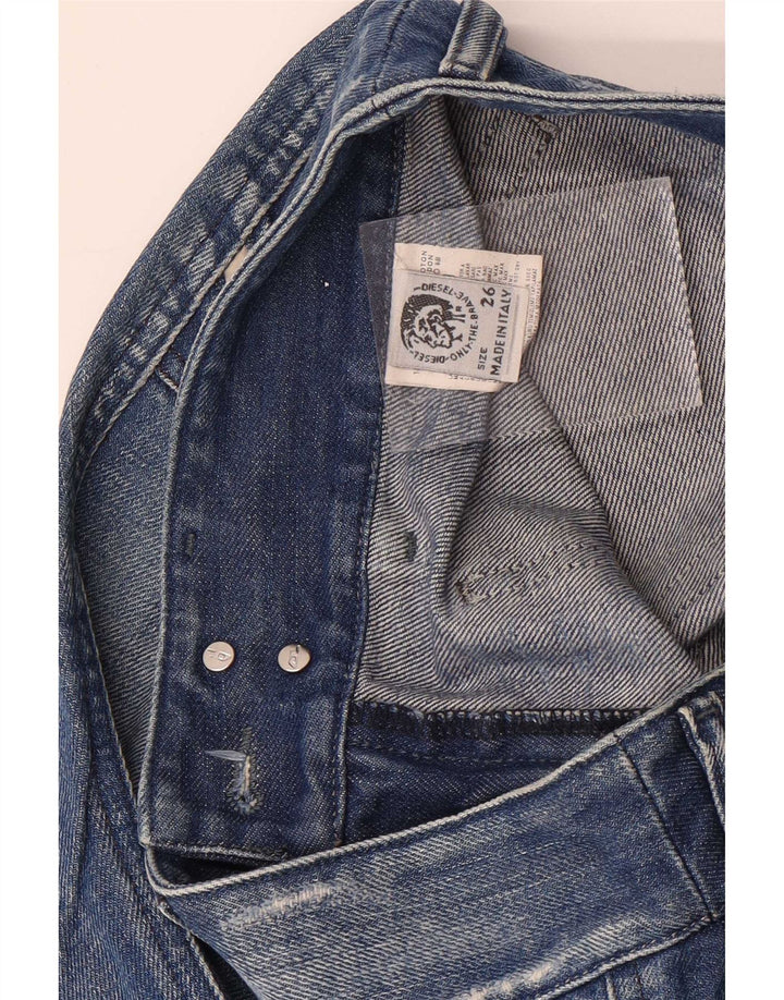 Diesel Damen Distressed Cropped Jeans W26 L25 Blaue Baumwolle