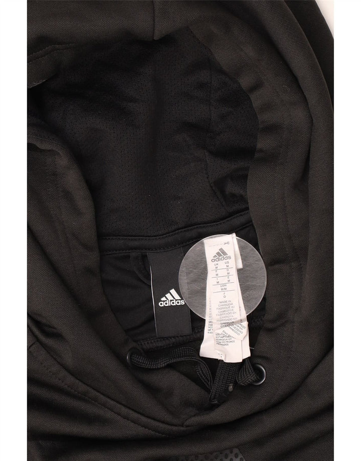 Adidas Herren Graphic Hoodie Pullover Medium Schwarz Polyester