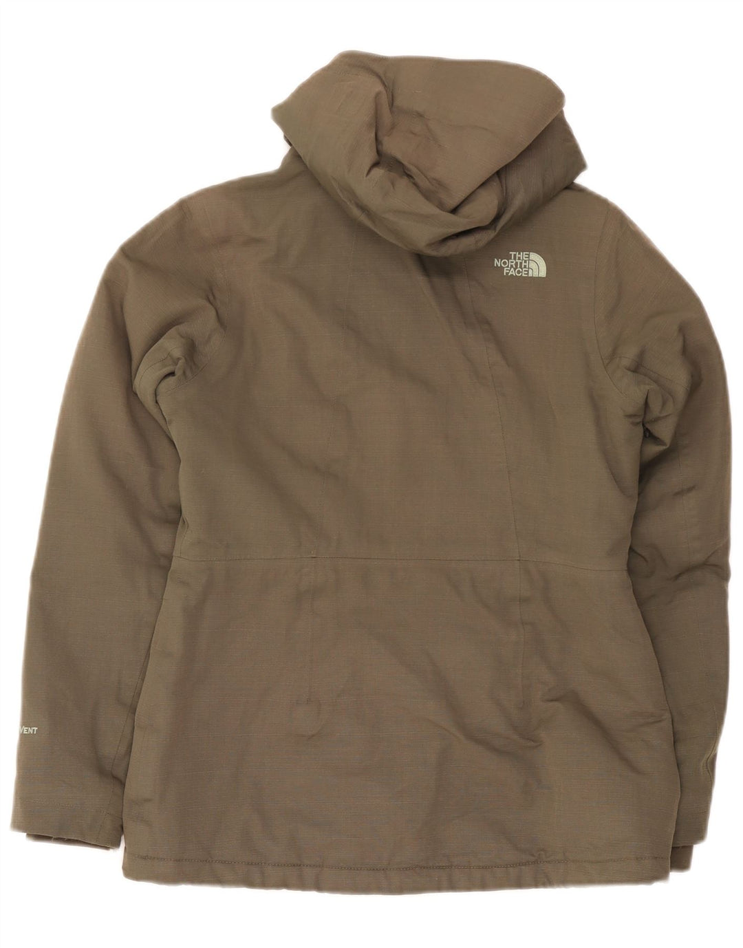 The North Face Damen-Windbreaker-Jacke mit Kapuze, übergroß, Gr. 10, Khaki