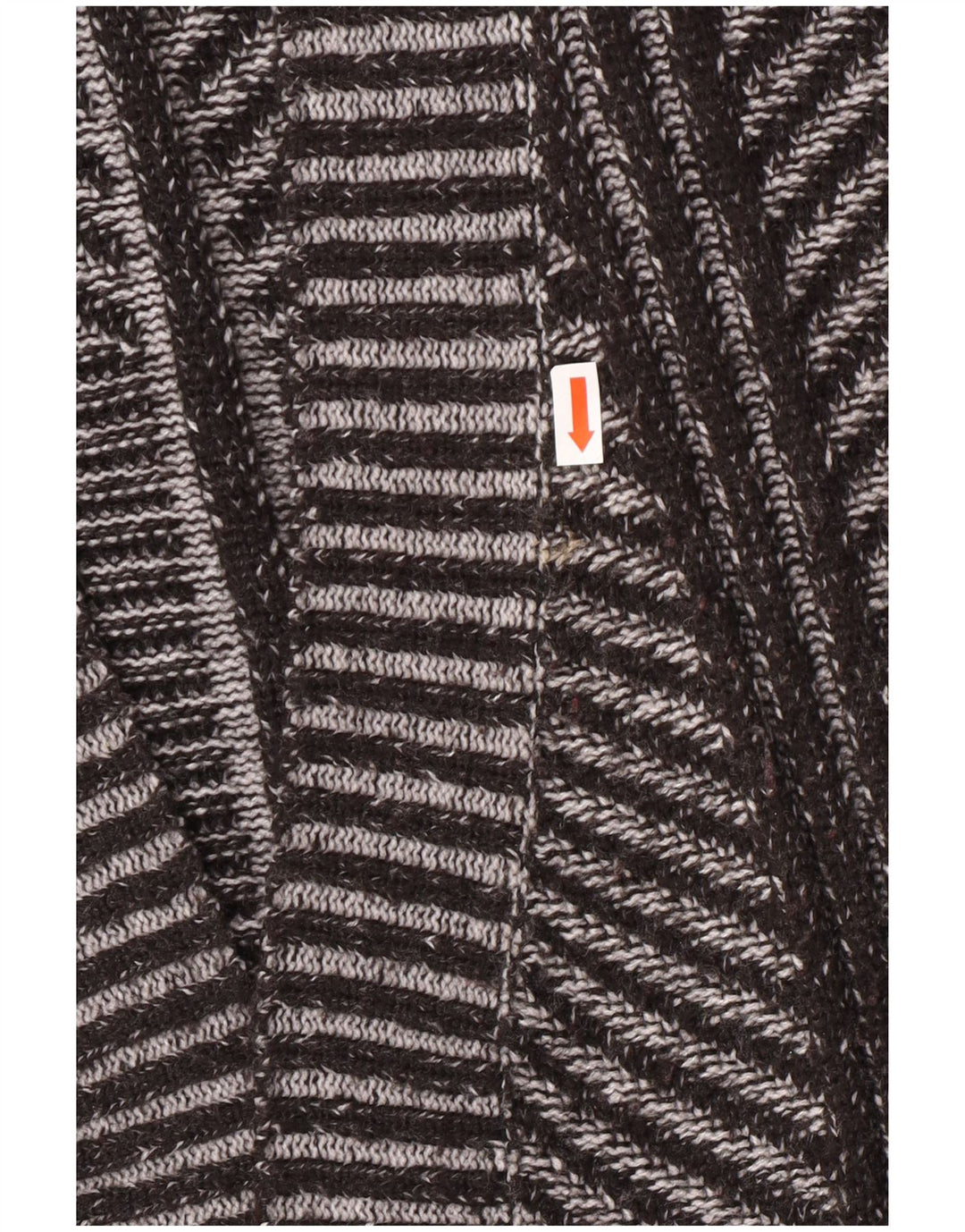 Marks & Spencer Offener Damen-Cardigan-Pullover UK 26 5XL Grau gestreift aus Acryl