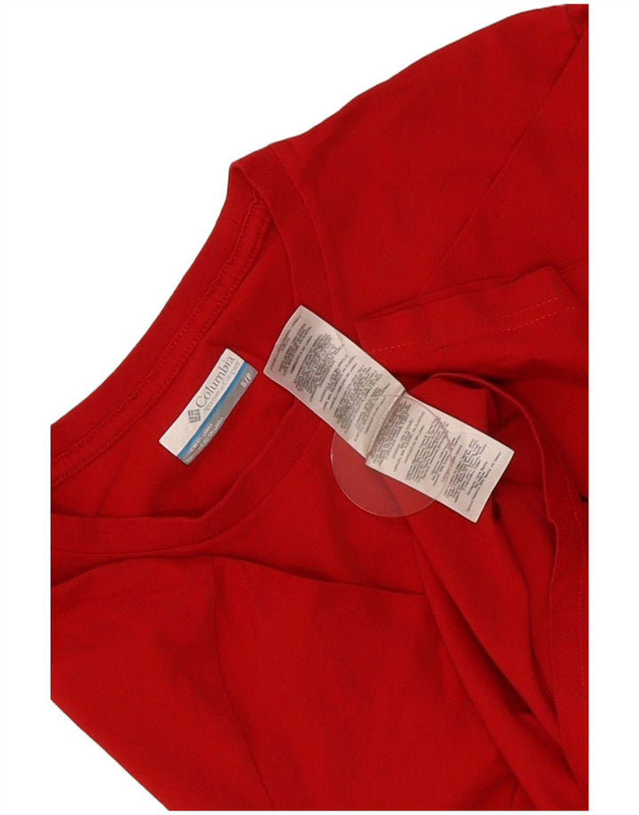 Columbia Herren-T-Shirt mit Grafik, Größe S, Rot, Baumwolle