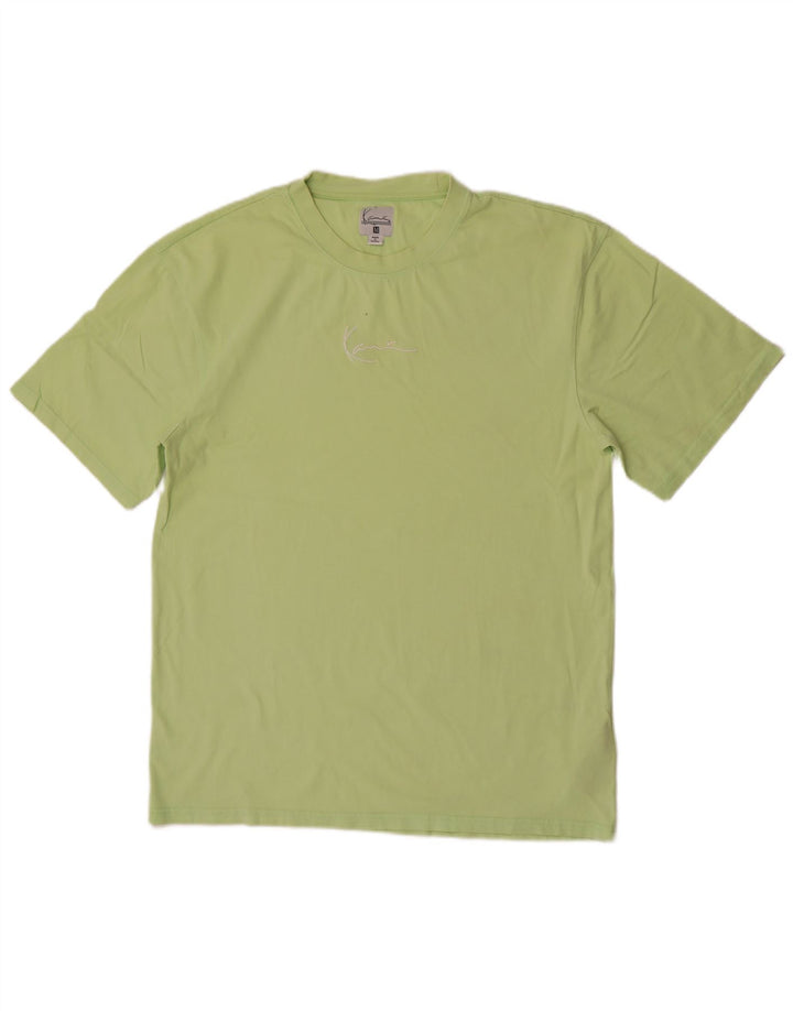Karl Kani Herren-T-Shirt mit Grafik, mittelgrüne Baumwolle