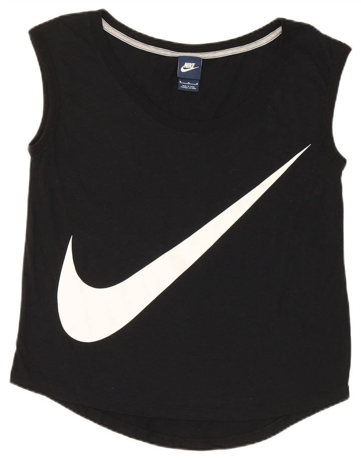 Nike Herren Graphic Vest Top UK 12 Medium Schwarz