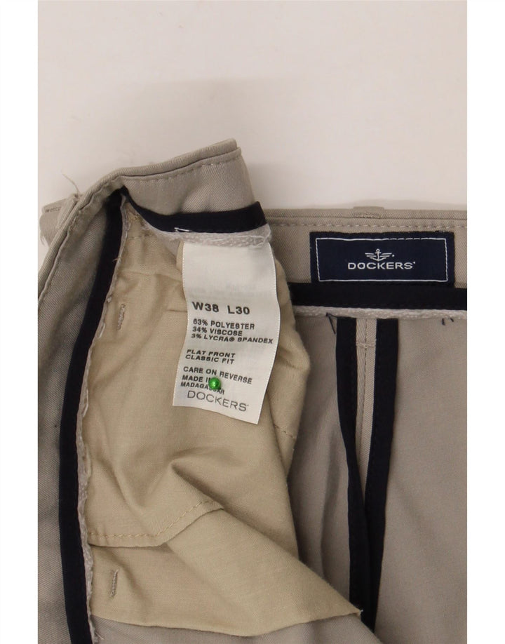 Dockers Herren-Anzughose mit klassischer Passform, W38, L30, grau, Polyester
