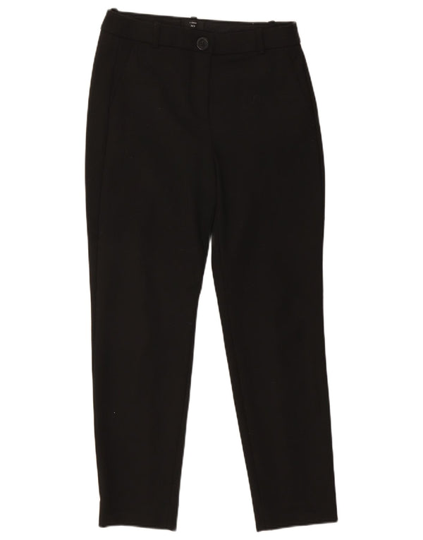 J. Crew Damen Cameron High Waist Chinohose US 6 Medium W30 L27 Schwarz