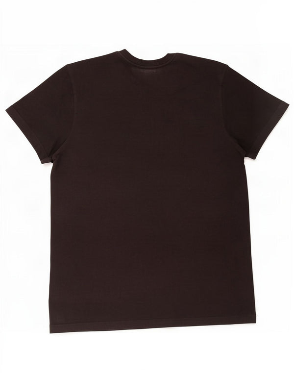 Adidas Herren T-Shirt mit drei Streifen, mittelschwarz, Baumwolle