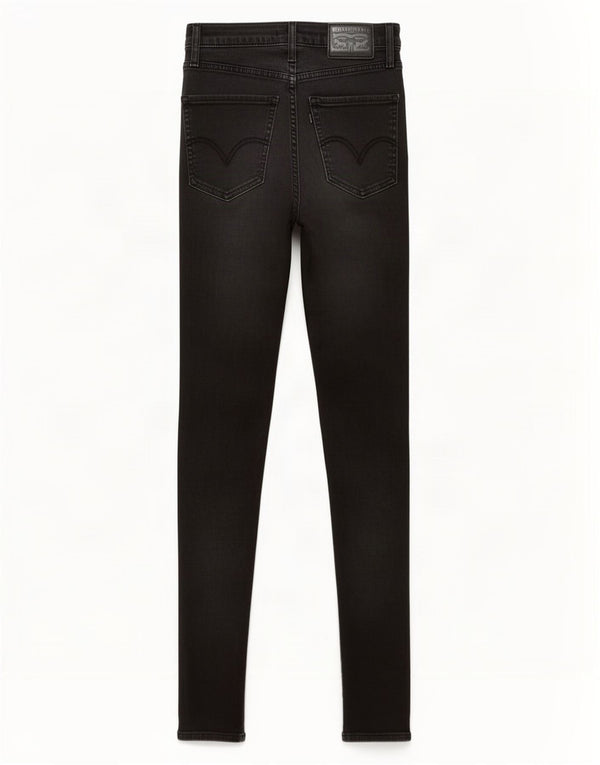 Levi's Damen Mile High Super Skinny Jeans W25 L29 Graue Baumwolle