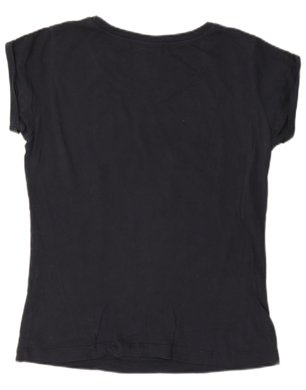 Champion Damen-T-Shirt mit Grafik, UK 10, Größe S, Marineblau