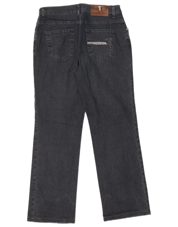 Trussardi Damen Straight Jeans W29 L28 Marineblaue Baumwolle