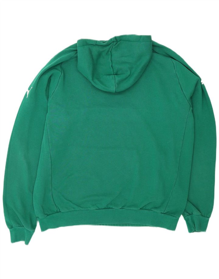 PUMA Herren Kapuzenpullover XL, grüne Baumwolle