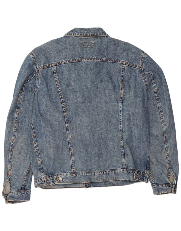 Carrera Herren Jeansjacke UK 44 2XL Blaue Baumwolle