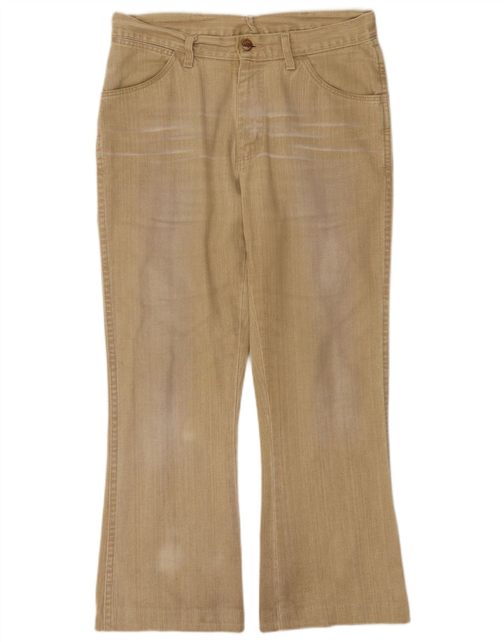 Wrangler Herren Bootcut Jeans W31 L27 Beige Baumwolle