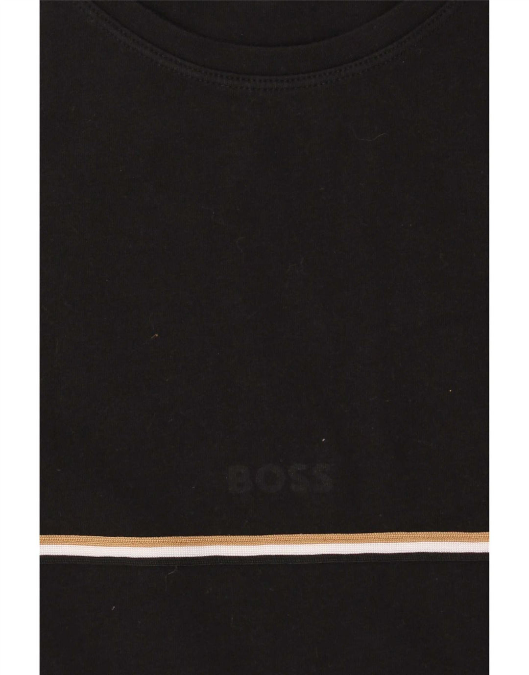 Hugo Boss Herren T-Shirt Top Medium Schwarz Baumwolle