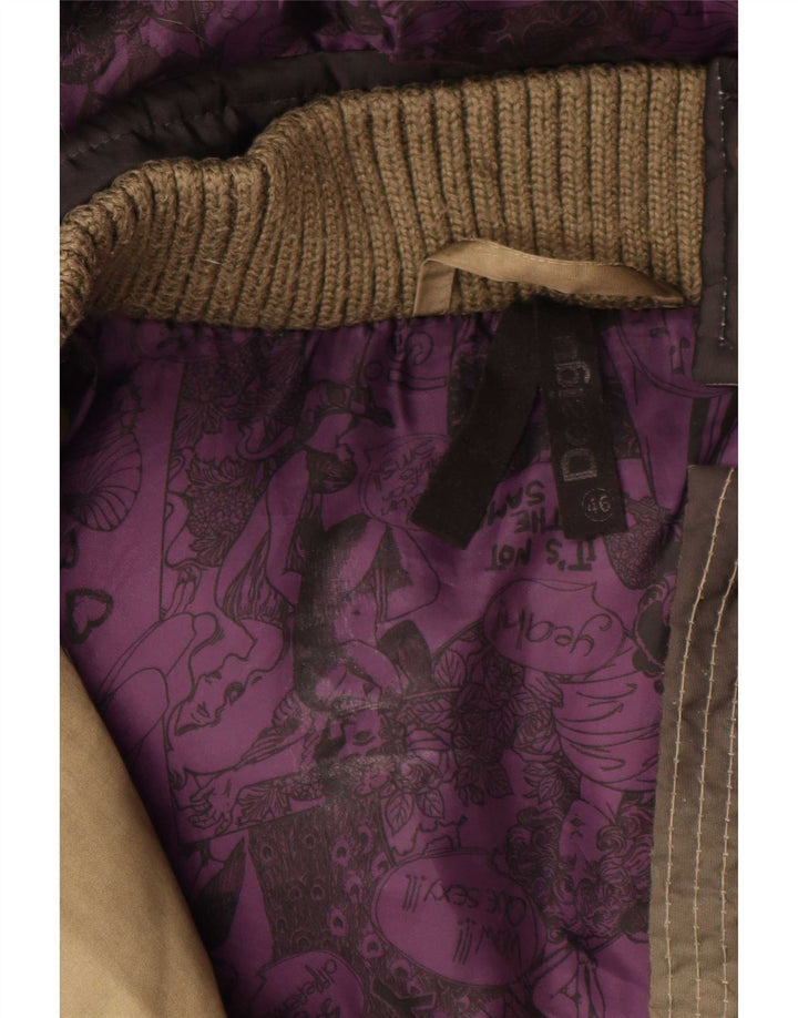 Desigual Damen Übergroße, grafisch gepolsterte Jacke EU 46 XL Mehrfarbig