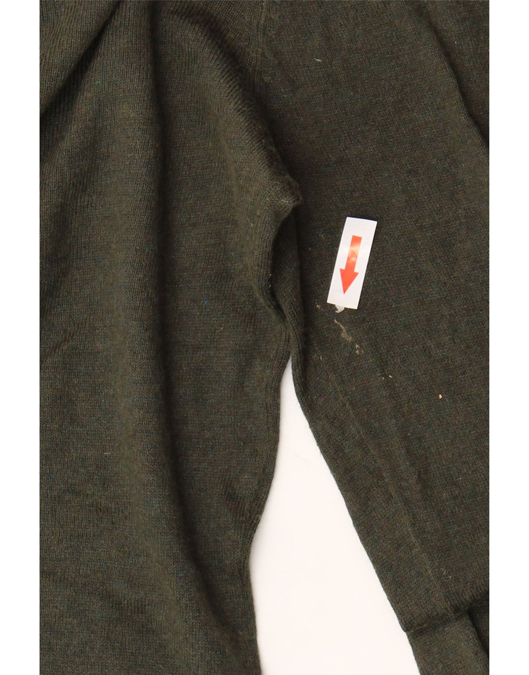 Massimo Dutti Damen-Pullover mit V-Ausschnitt, Gr. 12, Mittelgrün