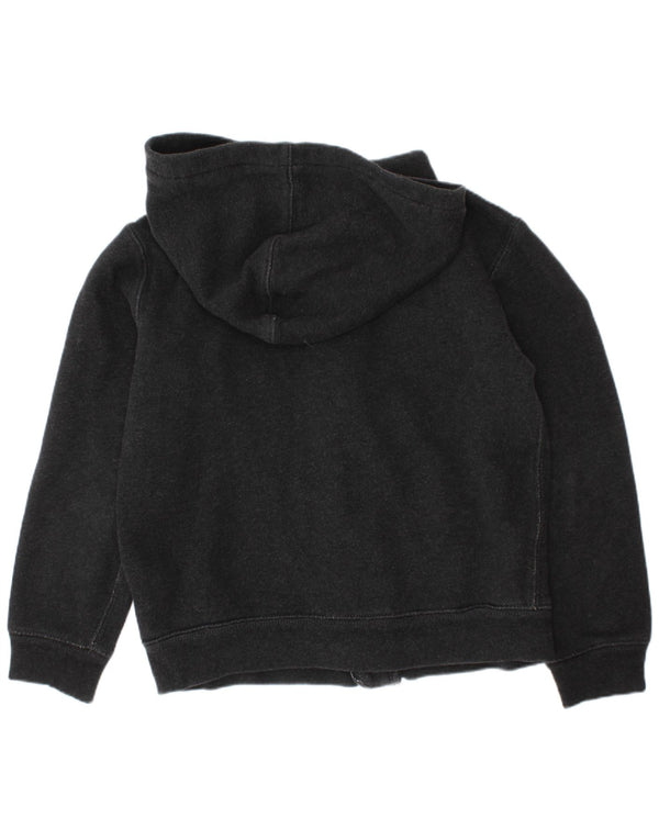 Adidas Jungen-Kapuzenpullover mit Reißverschluss, 6–7 Jahre, graue Baumwolle