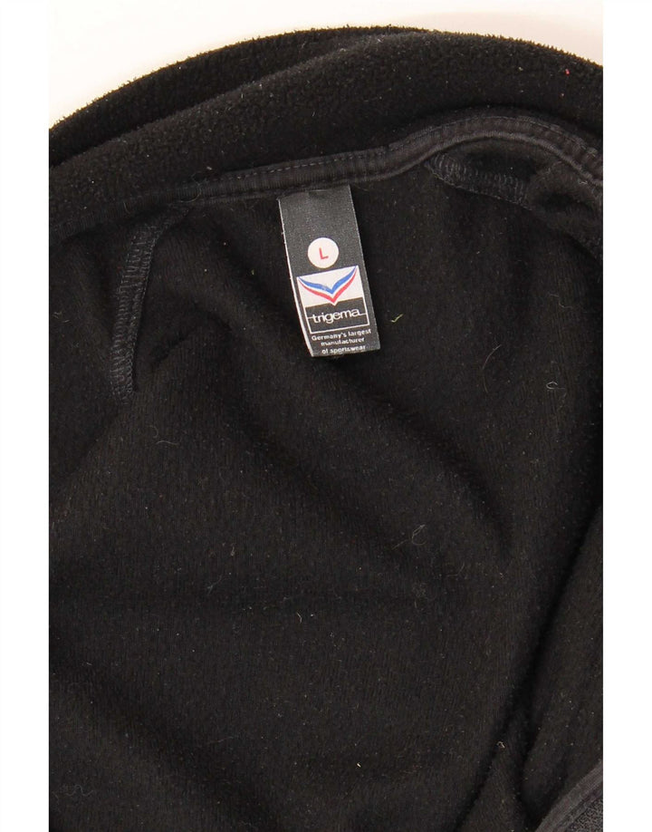 Trigema Damen Fleecejacke UK 16 Large Schwarz Polyester