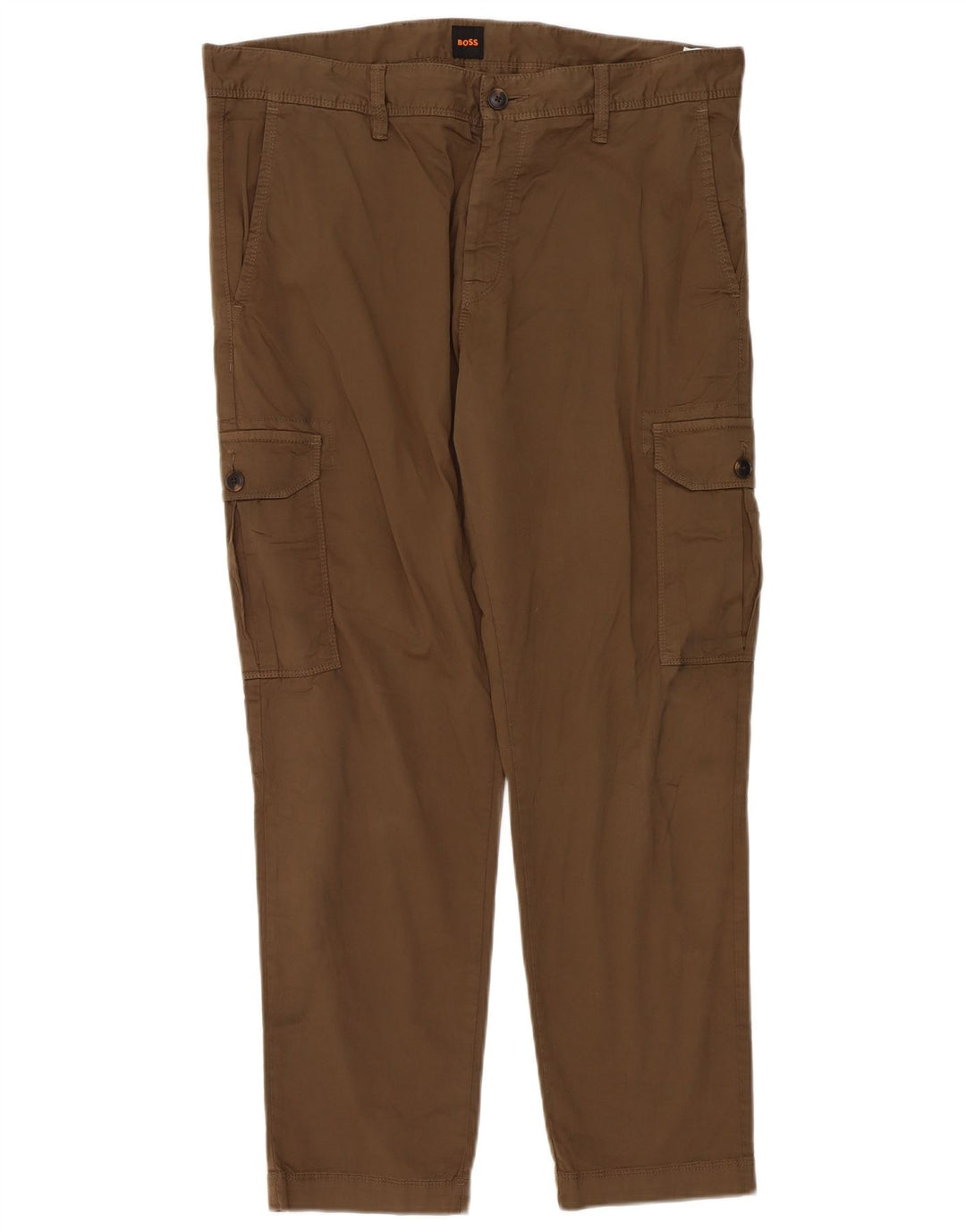 Hugo Boss Herren Slim Cargohose W36 L29 Khaki Baumwolle