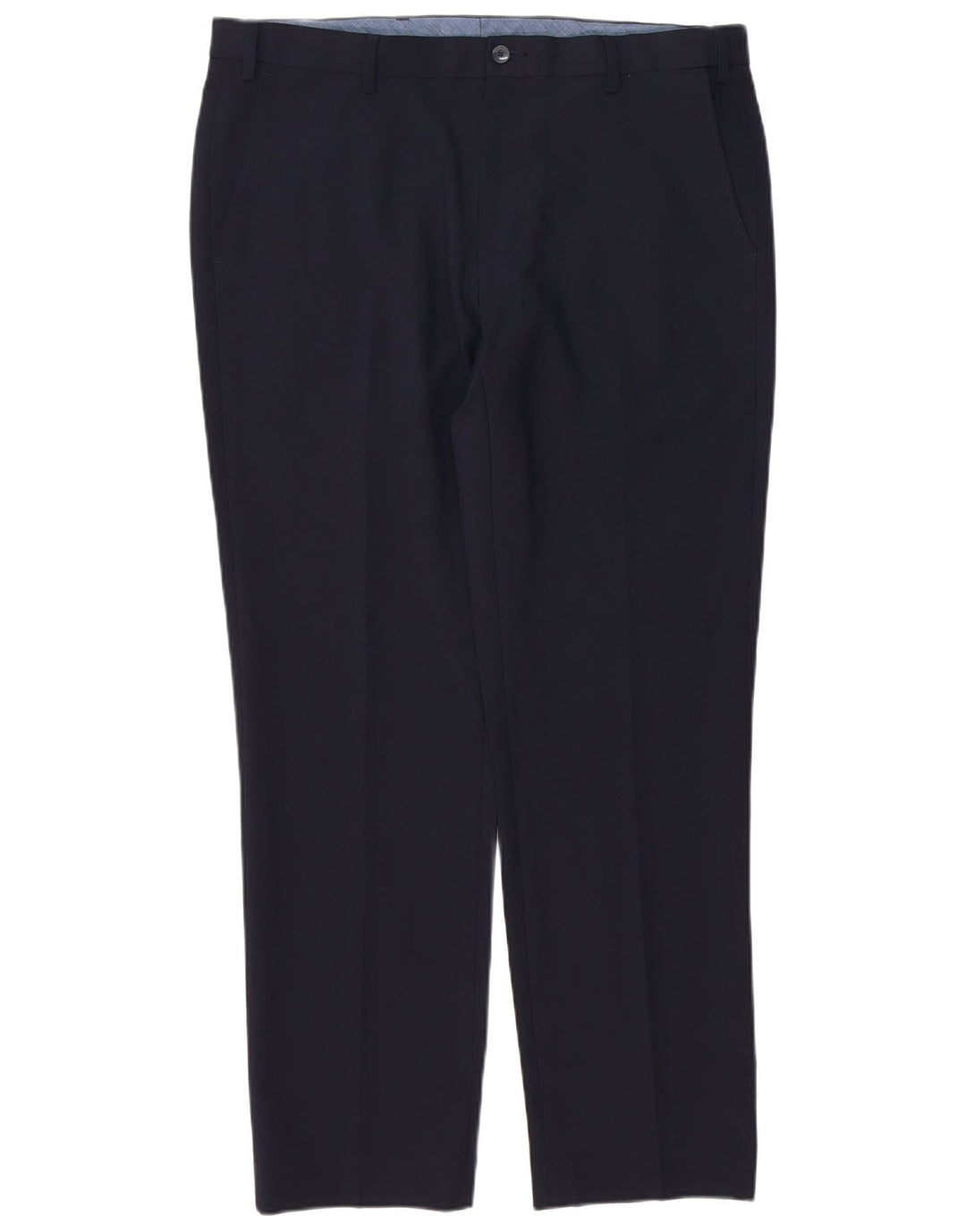 Marks & Spencer Herren-Chinohose mit normaler Passform, W36 L31, marineblaues Polyester