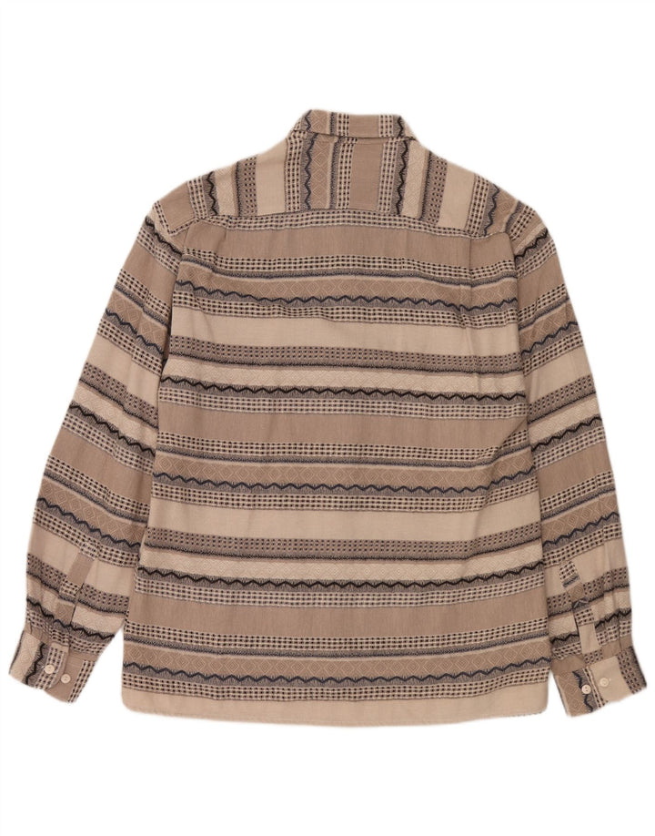 Engbers Herrenhemd Mittelbeige gestreift