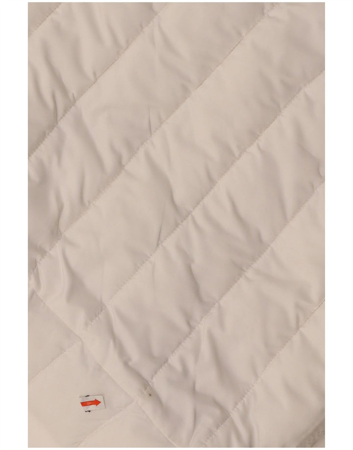 SUPERDRY Wattierte Damenjacke mit Kapuze, UK 14, Mittelweiß, Polyester