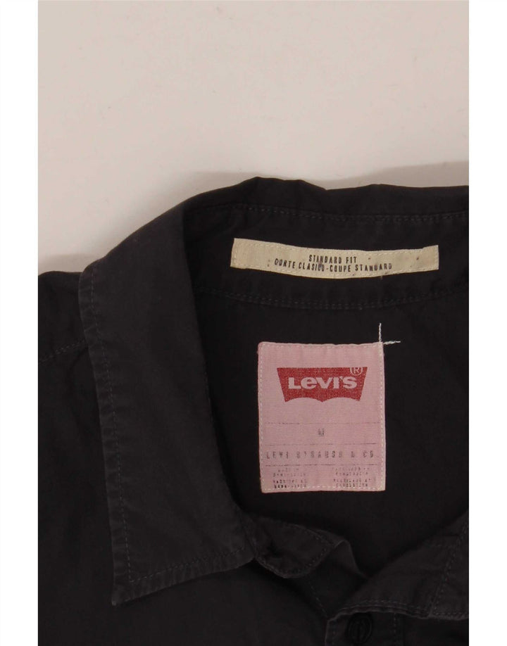 Levi's Herren-Hemd mit Standard-Passform, mittelgroß, Marineblau
