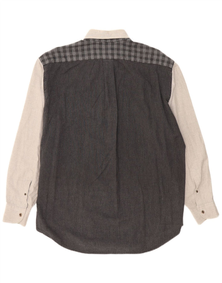 Harmont & Blaine Herren-Hemd, groß, Grau, Farbblock