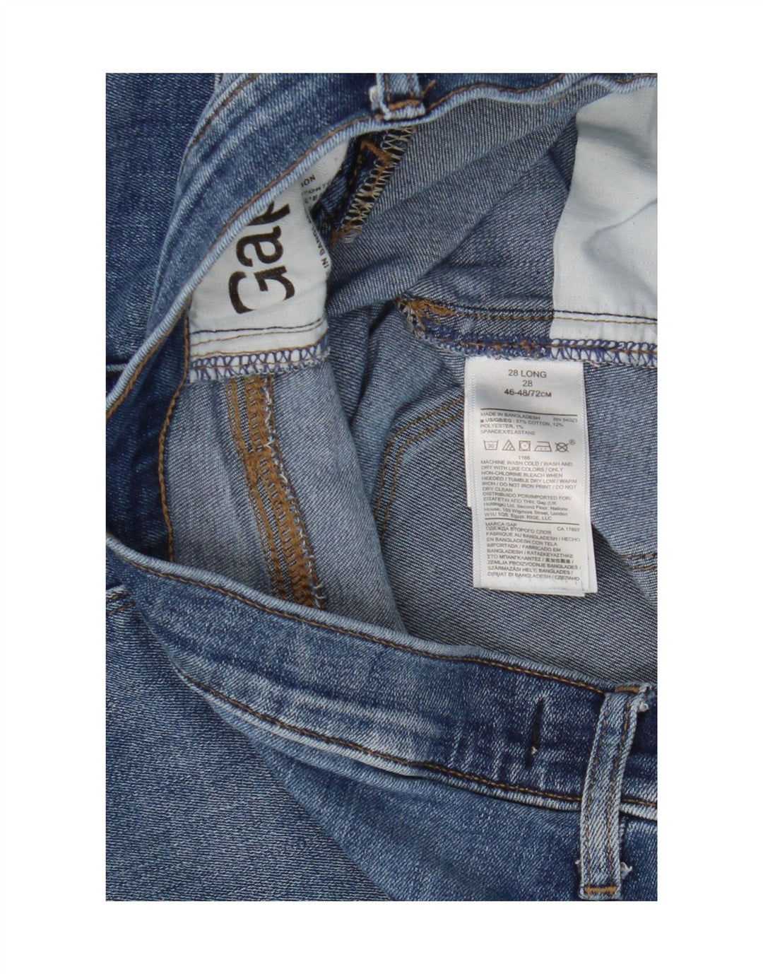 Gap Damen Skinny Jeans W28 L30 Blaue Baumwolle