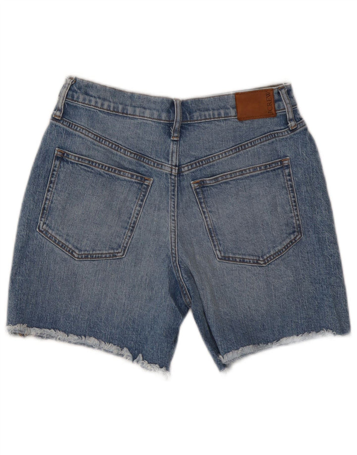 J. CREW Damen-Jeansshorts mit mittelhohem Bund, W27, Größe S, Blau, Baumwolle