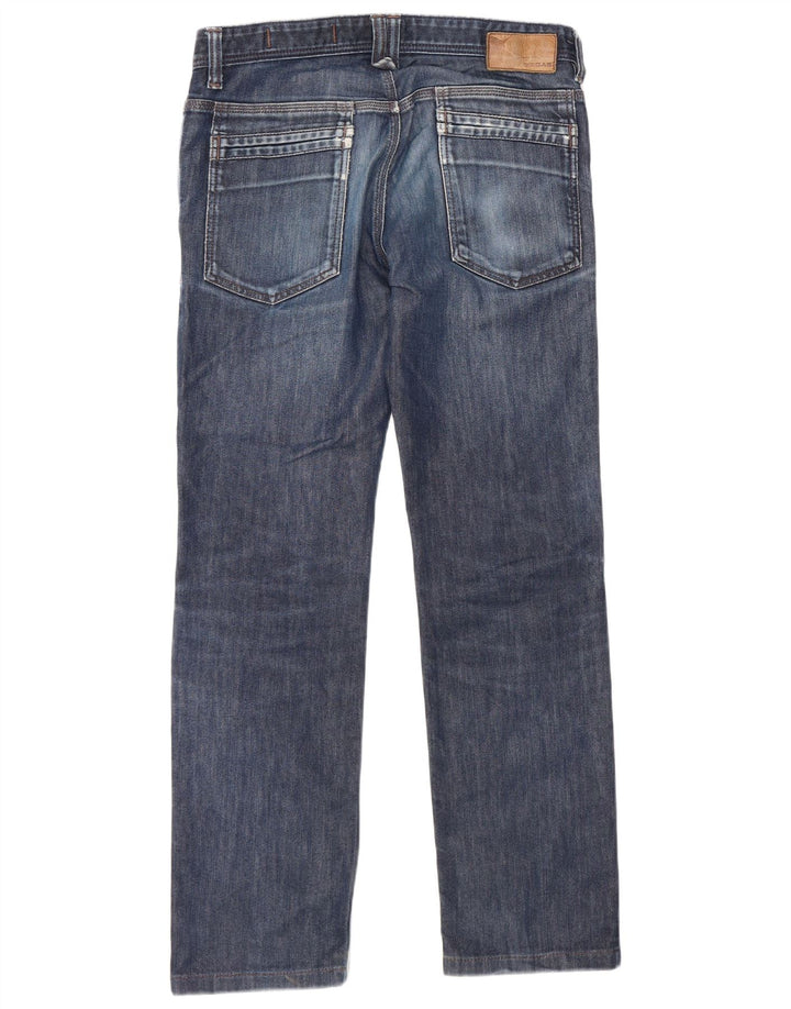 Gas Damen Straight Jeans W33 L30 Blaue Baumwolle